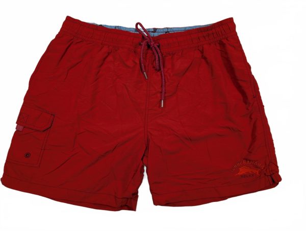 Tommy Bahama Relax Swim Trunks Mens XL Red Nylon Lined Shorts 40x6