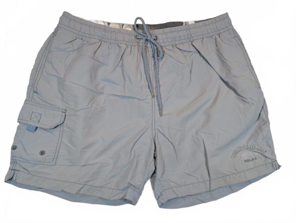 Tommy Bahama Relax Swim Trunks Cargo Shorts Mens XL Blue Nylon