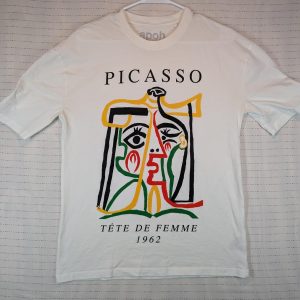 Apoh Picasso Tete De Femme 1962 Graphic Art T-Shirt womens unisex Size Small