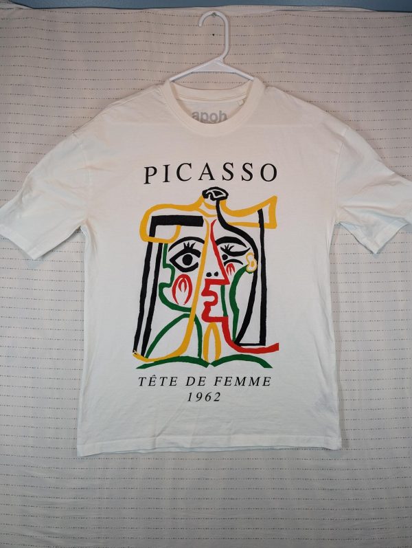 Apoh Picasso Tete De Femme 1962 Graphic Art T-Shirt womens unisex Size Small
