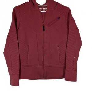 5.11 Tactical Burgundy Full Zip Moto Panel Hoodie Jacket Top Womens Size Small