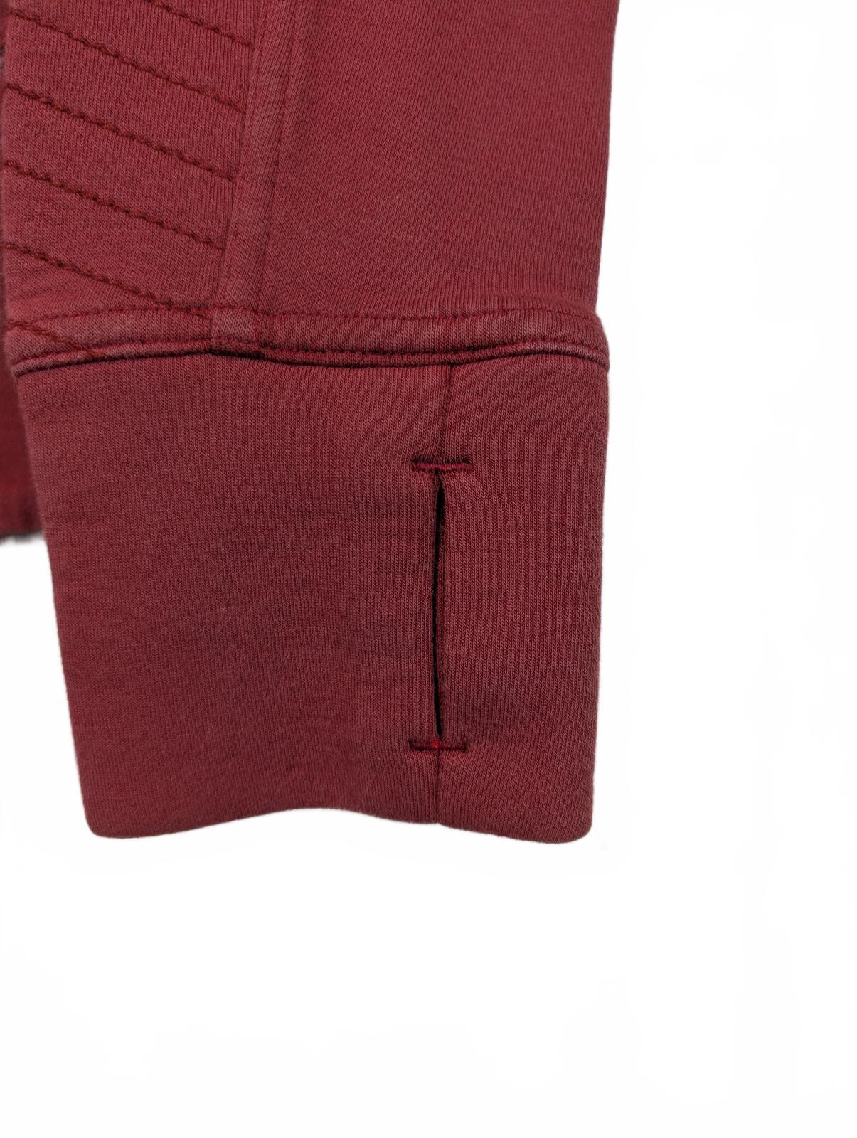 5.11 Tactical Burgundy Full Zip Moto Panel Hoodie Jacket Top Womens Size Small - Image 7