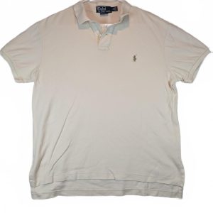 Polo Ralph Lauren Mesh Polo Shirt Pony Logo Preppy Short Sleeve Top Mens Large