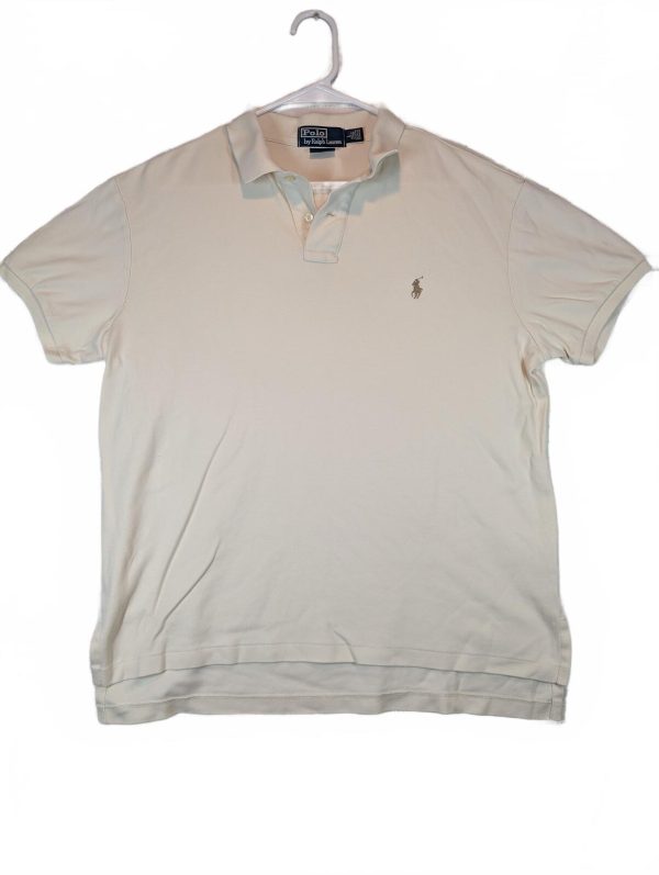 Polo Ralph Lauren Mesh Polo Shirt Pony Logo Preppy Short Sleeve Top Mens Large