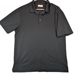 Grand Slam Performance Textured Golf Polo Shirt Short Sleeve Athletic Mens Large