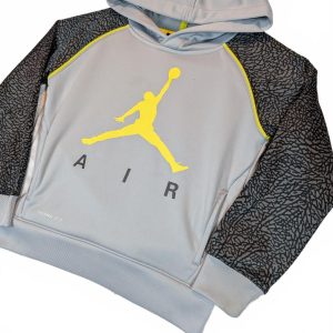 Jordan Air Therma-Fit Jumpman Elephant Print Pullover Hoodie Boys XS 3-4 Yrs