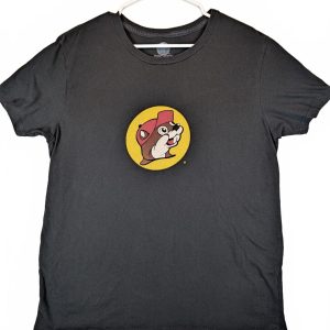Buc-Ee's Peace Love Beaver Graphic T-Shirt Mens Large Black Casual Tee