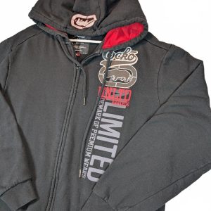 Ecko Unltd Full Zip Graphic Fleece Streetwear Heavyweight Y2K Hoodie Mens XL