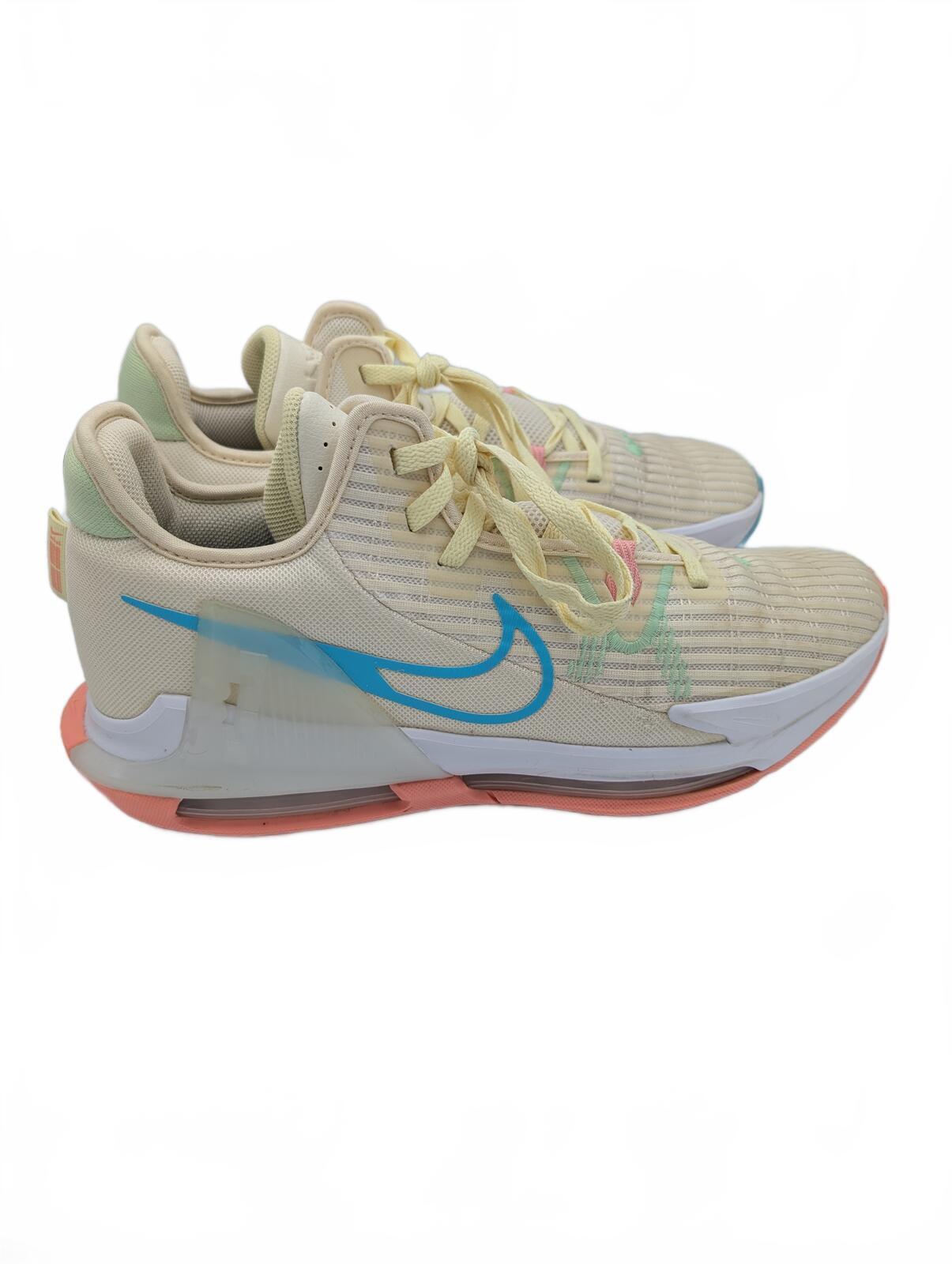 Nike LeBron Witness 6 Easter Basketball Sneakers Mens 13 Coconut Milk Shoes - Image 2