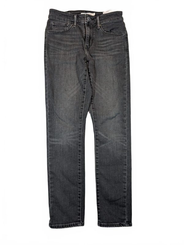 Levi's Classic Mid Rise Skinny Gray Wash Jeans Women 4 27x28 Stretch Denim Pants