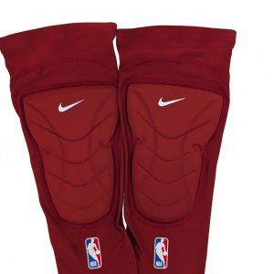 Nike Pro NBA Padded Knee Sleeves Red Compression Basketball Mens LXL