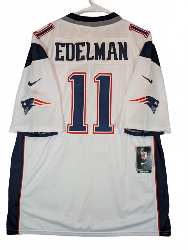 Nike On Field Patriots Edelman 11 Football Jersey Mens Medium White NWT