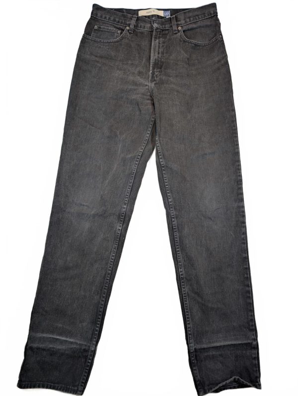 Gap Easy Fit Black Wash Straight Leg Jeans Mens 35x36 34x35