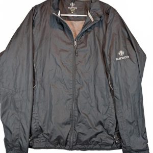 Sunice Storm Black Full Zip Lightweight Windbreaker Jacket Mens Large