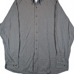 Eddie Bauer Button Down Gingham Check Shirt Long Sleeve Casual Mens XL
