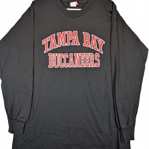 NFL Tampa Bay Buccaneers Long Sleeve Graphic T-Shirt Mens Large Black