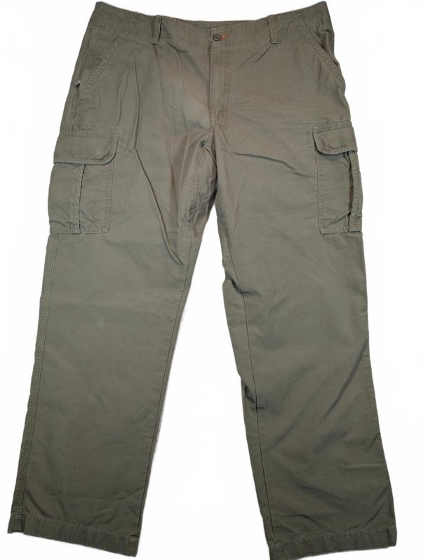 L.L. Bean Natural Fit Cargo Pants Olive Green Outdoor Mens 40x32