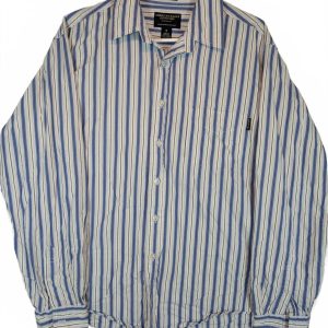 American Eagle Vintage Slim Fit Pin Striped Button Up Shirt Mens Medium