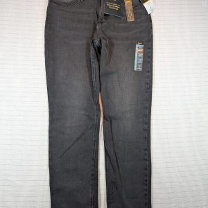 Lee Ultra Lux Straight Leg Stretch Black Denim Mid Rise Jeans 12 Womens 34x30