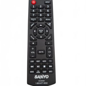 Sanyo MC42NS00 TV Remote Control Replacement Black For LCD HDTV Unisex One Size