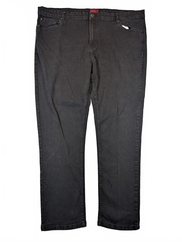Truth Substance Common Sense Black Stretch Denim Straight Leg Jeans Mens 46x32