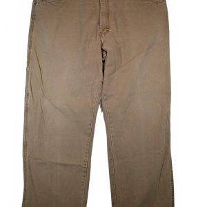 Dickies Relaxed Fit Khaki Cotton Canvas Workwear Utility Pocket Pants Mens 42x30