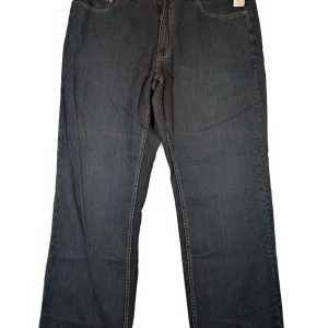 Indigo Palms IP1198 Black Denim Five Pocket Straight Leg Jeans Pants Mens 40x30