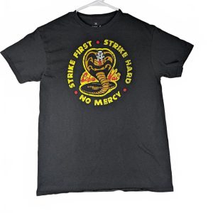 Ripple Junction Cobra Kai Strike First Graphic Logo T-Shirt Black Mens Medium