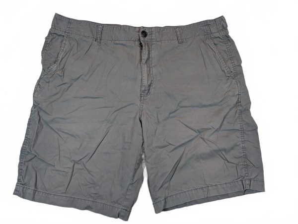 Marc Anthony Gray Chino Flat Front Cotton Casual Walking Shorts Mens Size 40