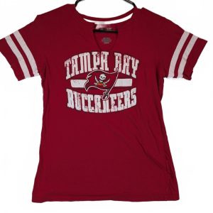NFL Team Apparel Tampa Bay Buccaneers Football Graphic T-Shirt Womens Small
