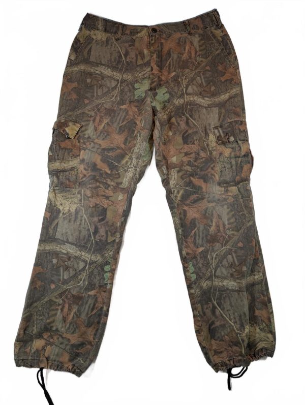Ranger Advantage Timber Camo Cargo Hunting Pants Drawstring Outdoor Mens 36x31