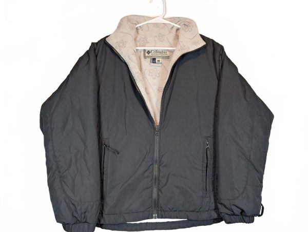 Columbia Vertex Interchange Fleece Lined Jacket Coat Black Womens Large
