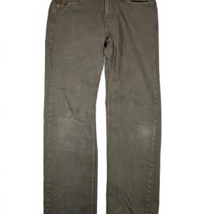 Levi’s 505 Straight Leg Jeans Olive Green Waterless Mens 30x32