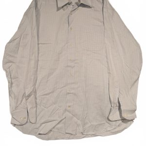 Peter Millar Dress Shirt Blue Micro Gingham Button Down XL Mens Long Sleeve