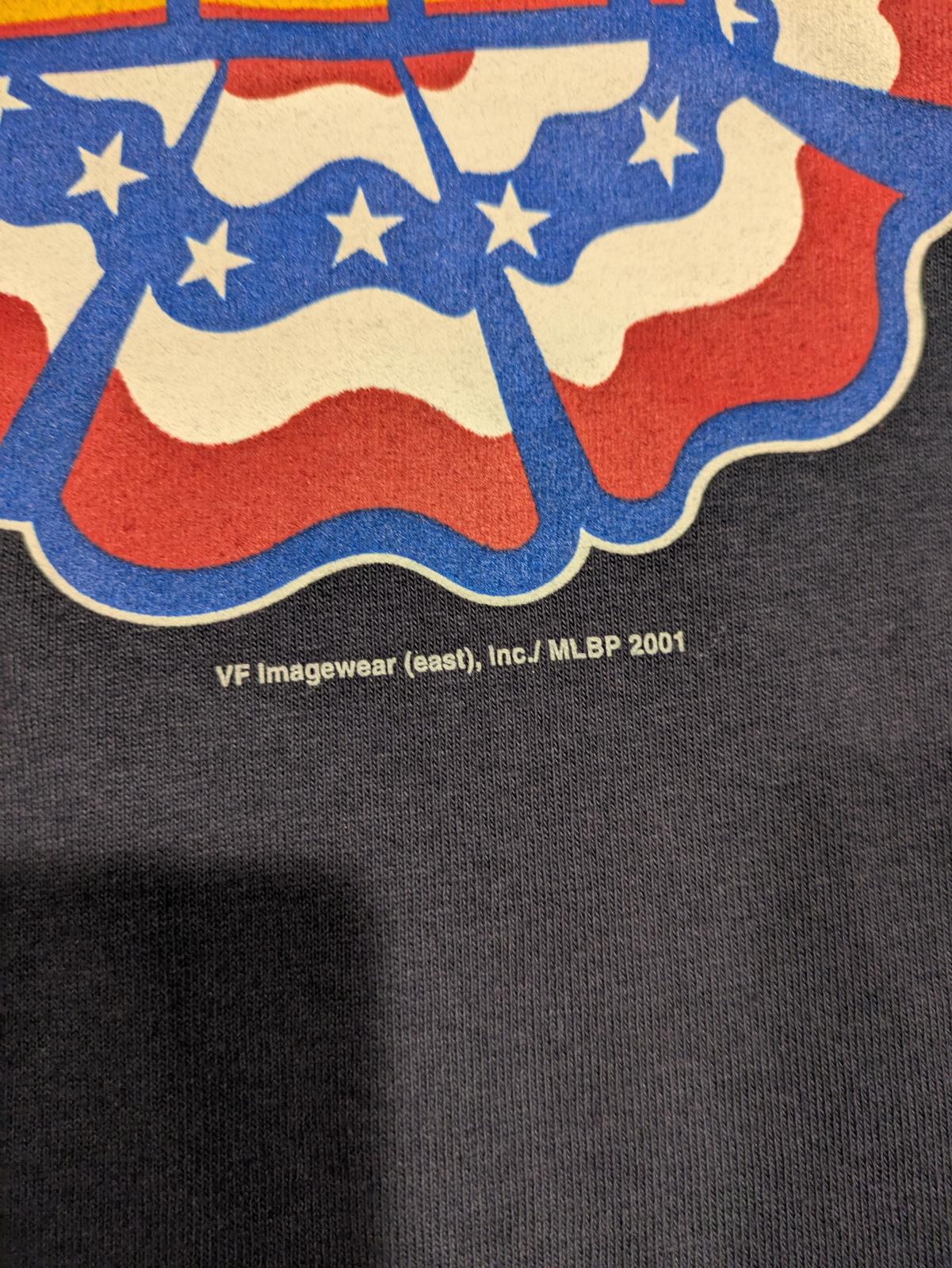 Lee Sport 2001 World Series MLB Graphic T-Shirt Navy Baseball Mens XL Vintage - Image 3