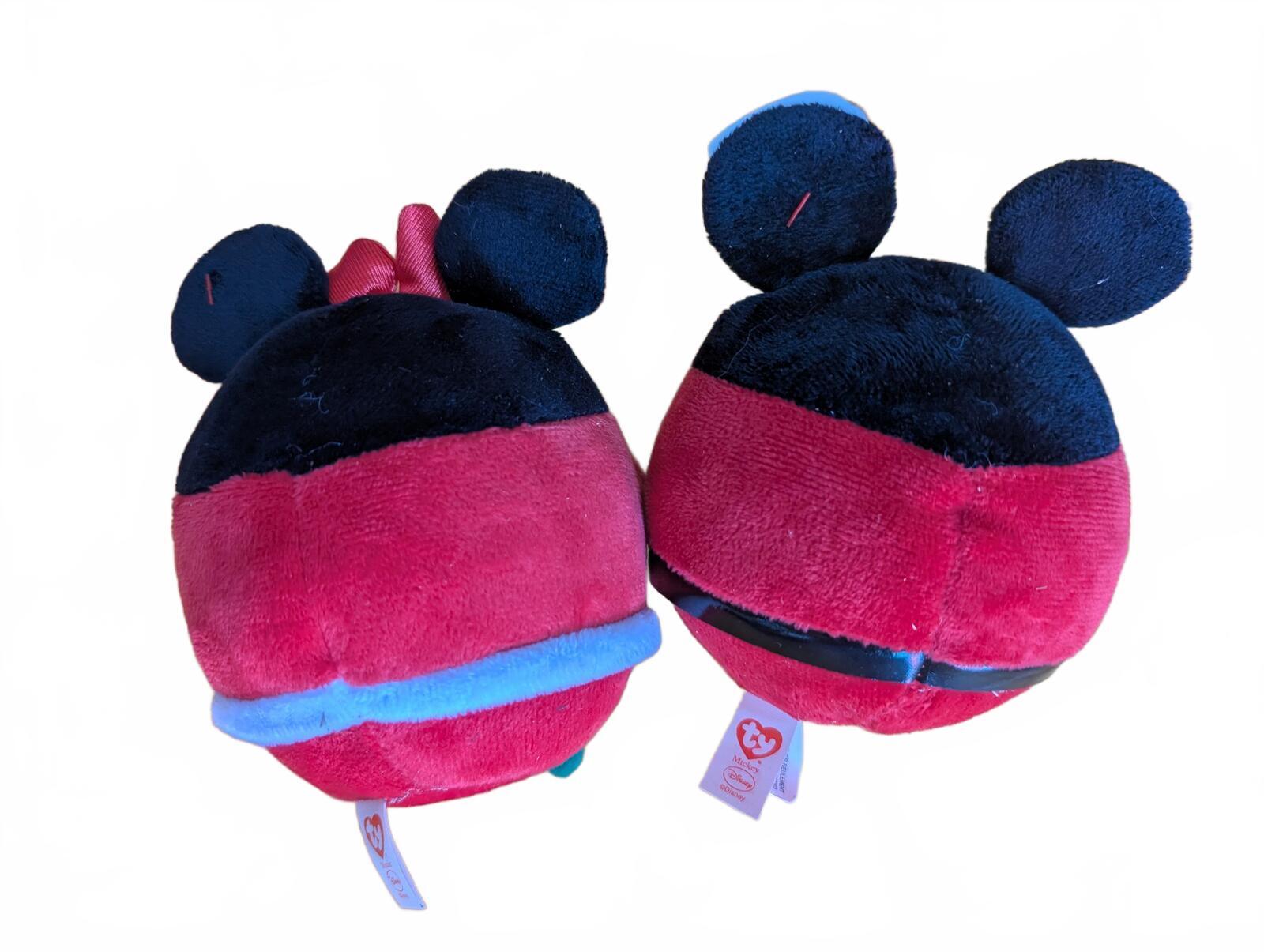 Ty Beanie Ballz Mickey Minnie Disney Holiday Plush Beanbag Set - Image 2