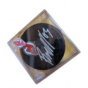 New Jersey Devils Jesper Bratt Signed Autographed Hockey Puck