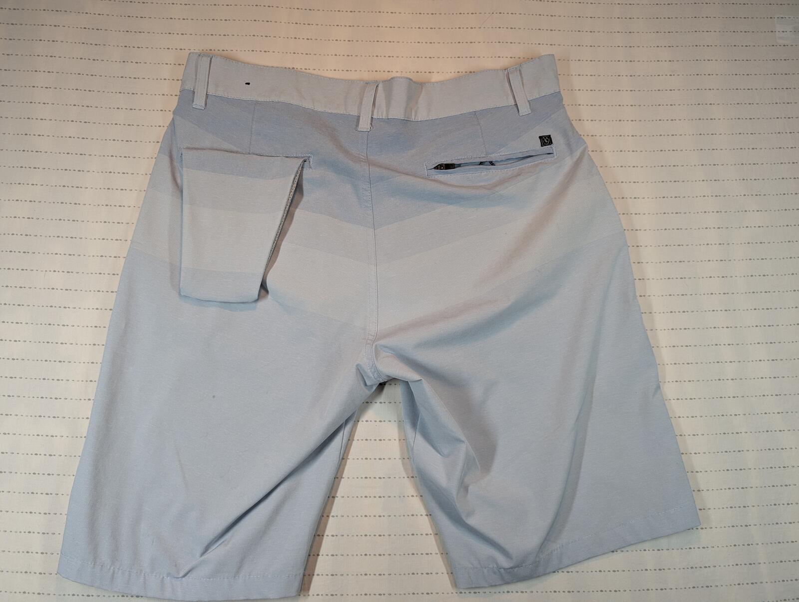 Burnside Hybrid Stretch Chino Walk Shorts Flat Front Casual Golf Mens Size 33 - Image 2