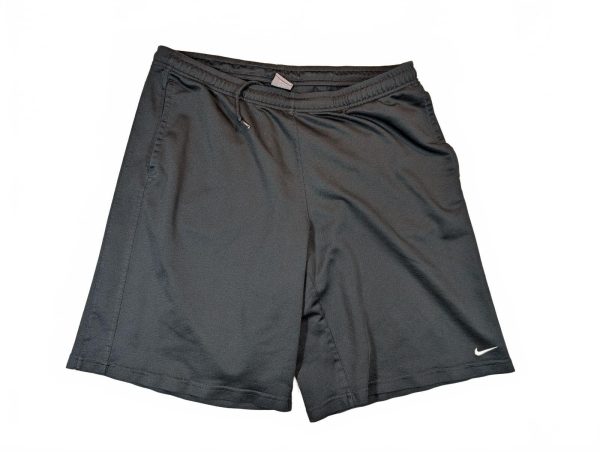 Nike Dri-FIT Black Mesh Athletic Training Drawstring Pocket Shorts Men XL 36x10