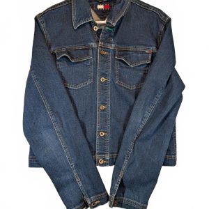 Tommy Jeans Vintage Denim Trucker Button Front Jean Jacket 90s Y2K Womens XL