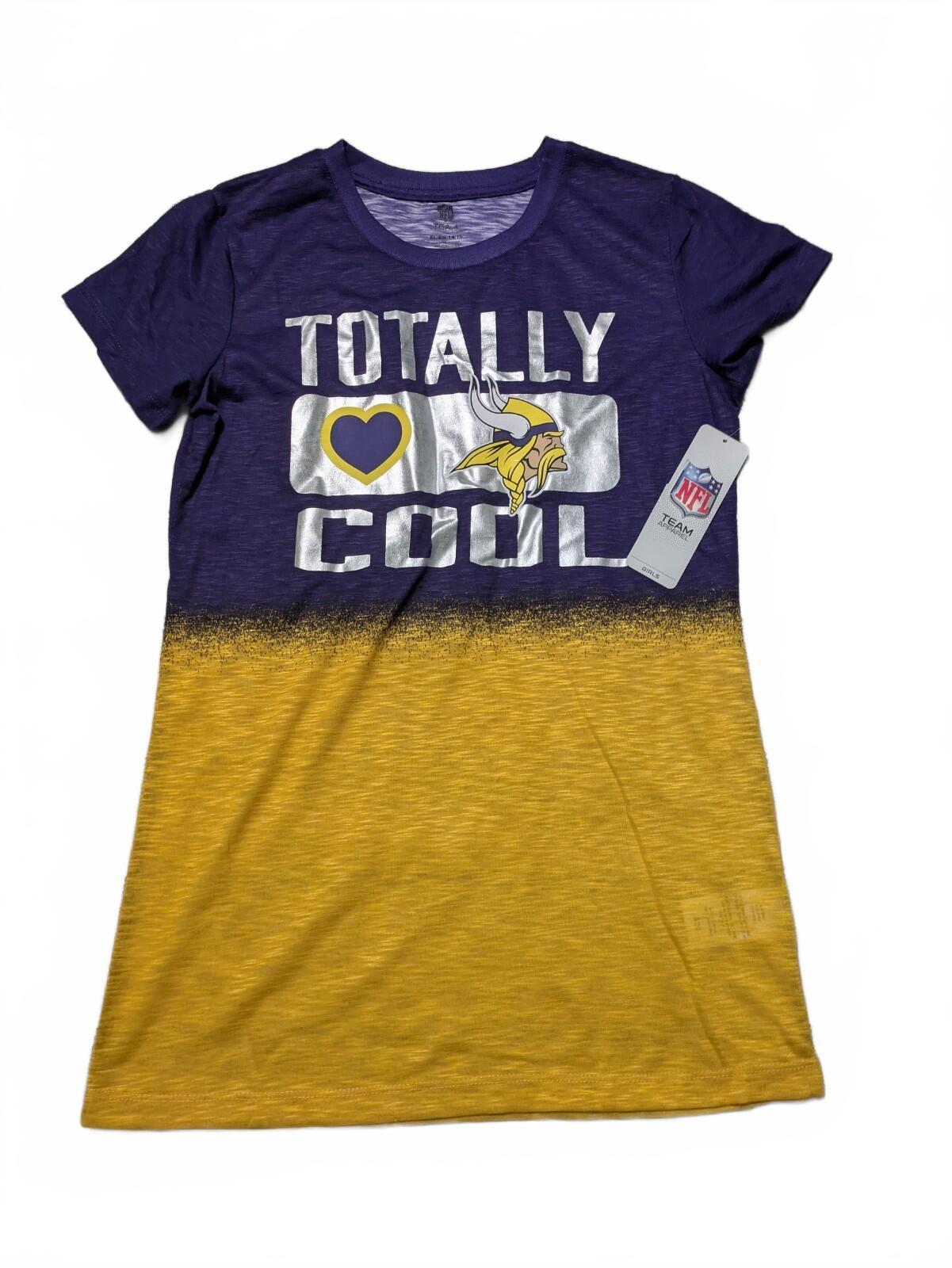 Lot Of 2 Minnesota Vikings Girls NFL Team T Shirts XL 14/16 - Image 2