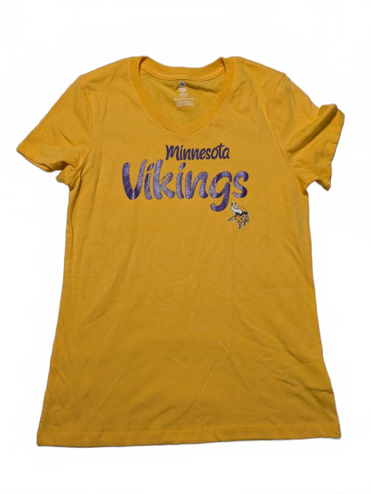 Lot Of 2 Minnesota Vikings Girls NFL Team T Shirts XL 14/16 - Image 6