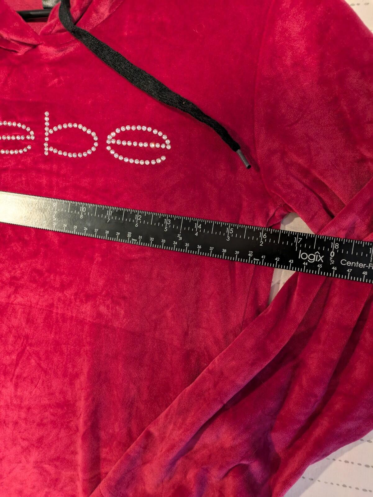 BEBE Ladies Rhinestone Hoodie Sleepwear - Small - Image 7