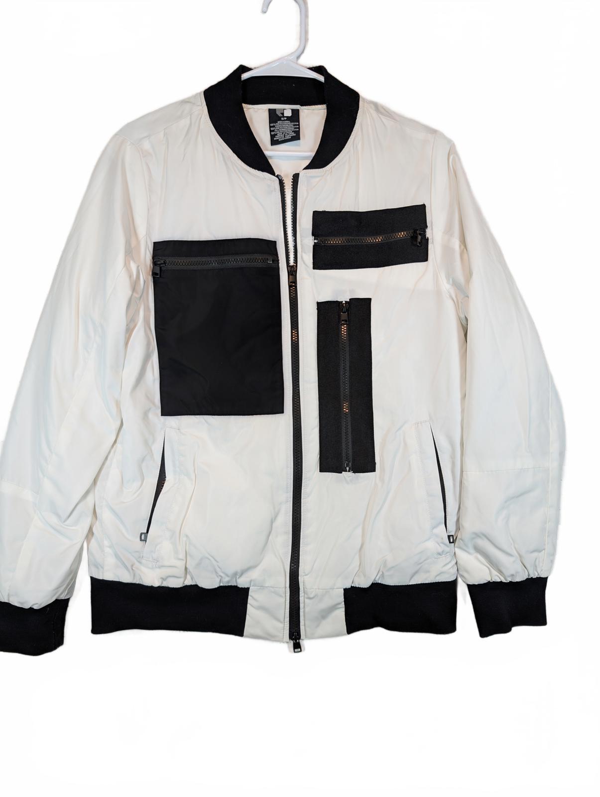 RD Style Utility Bomber Jacket Multiple Zip Pockets Lightweight Mens Small
