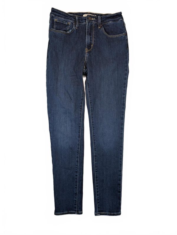 Levi's 721 High Rise Skinny Dark Wash Stretch Denim 5-Pocket Jeans Womens 27x28