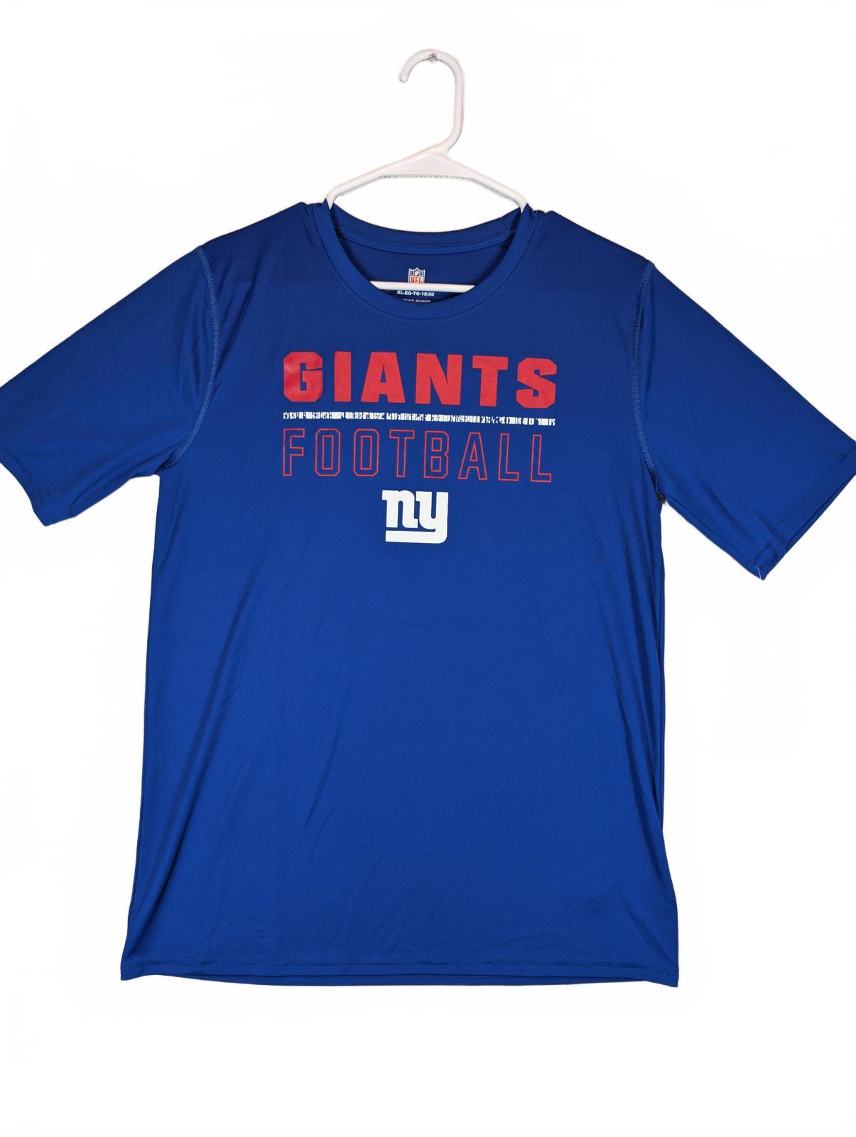 NFL New York Giants Dri Tek Performance Graphic T Shirt Youth XL 18-20 NWT