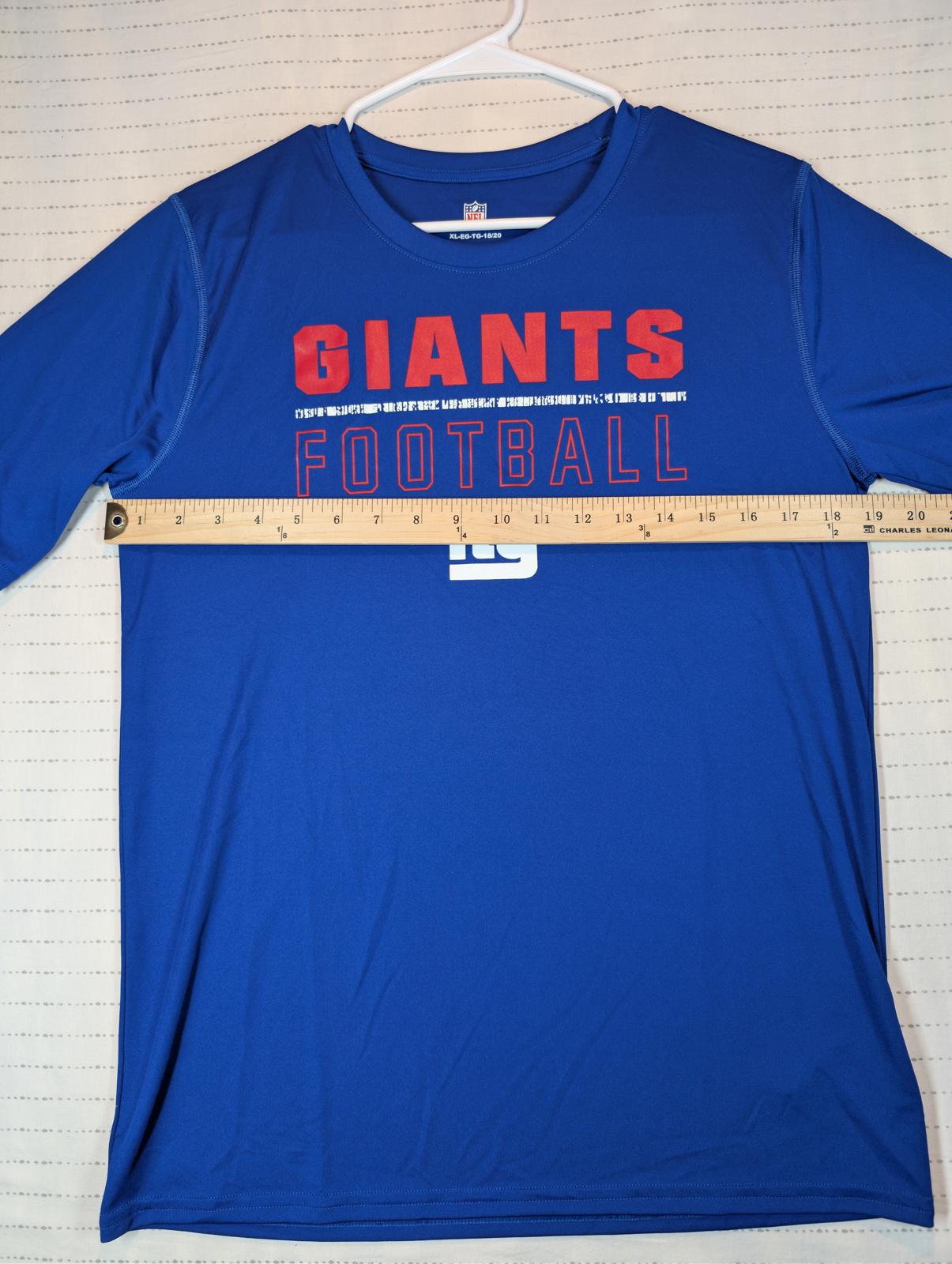 NFL New York Giants Dri Tek Performance Graphic T Shirt Youth XL 18-20 NWT - Image 6