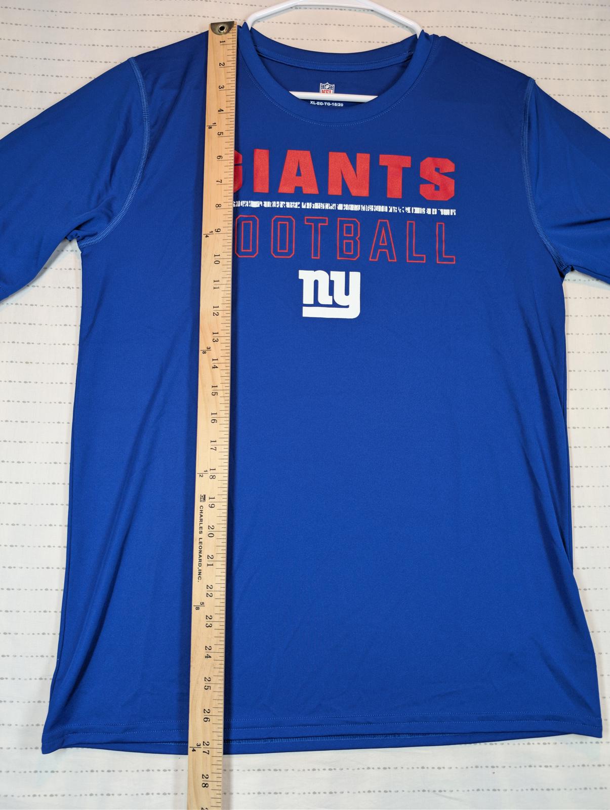NFL New York Giants Dri Tek Performance Graphic T Shirt Youth XL 18-20 NWT - Image 7