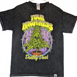 Your Highness Deathly Dank Graphic T Shirt Streetwear Skull Weed Mens Medium