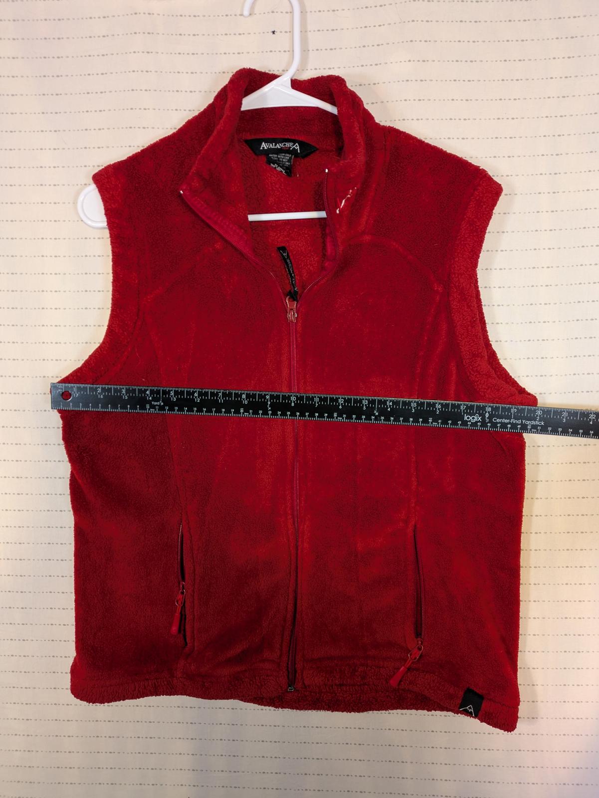 Avalanche Wear Fleece Zip Up Vest Outdoor Hiking Casual Womens Large - Image 5